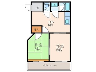 東難波佐野マンションの物件間取画像